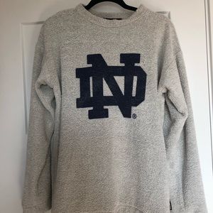 Notre Dame Grey Crewneck Sweatshirt
